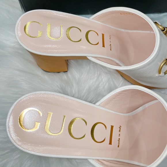 Gucci horsebeit Granada platform slides - Picture 4 of 11